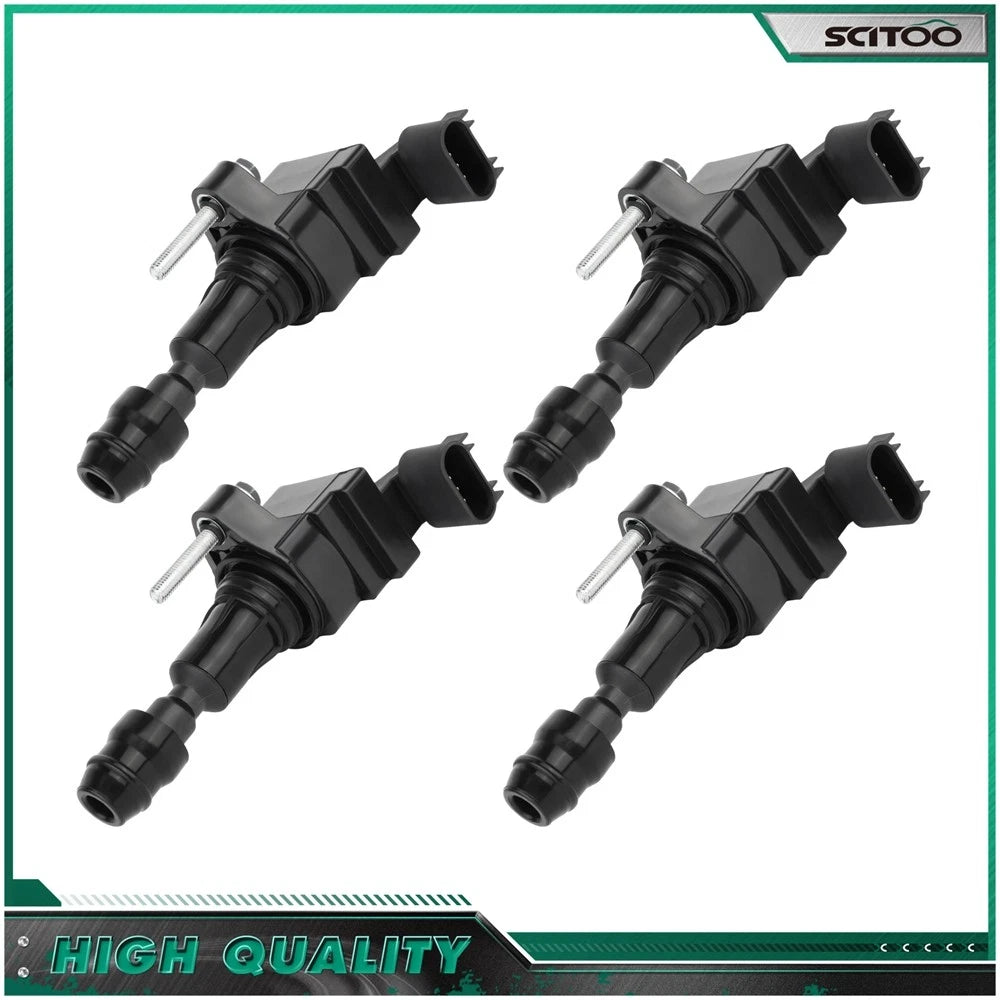 Set of 4 Ignition Coils for Chevrolet Captiva Sport Cobalt Equinox Malibu Pontiac G6 (2006–2015)