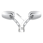 Chrome RearView Mirror for Harley Street Fat Bob Wide Glide Low Rider (2014–2020)