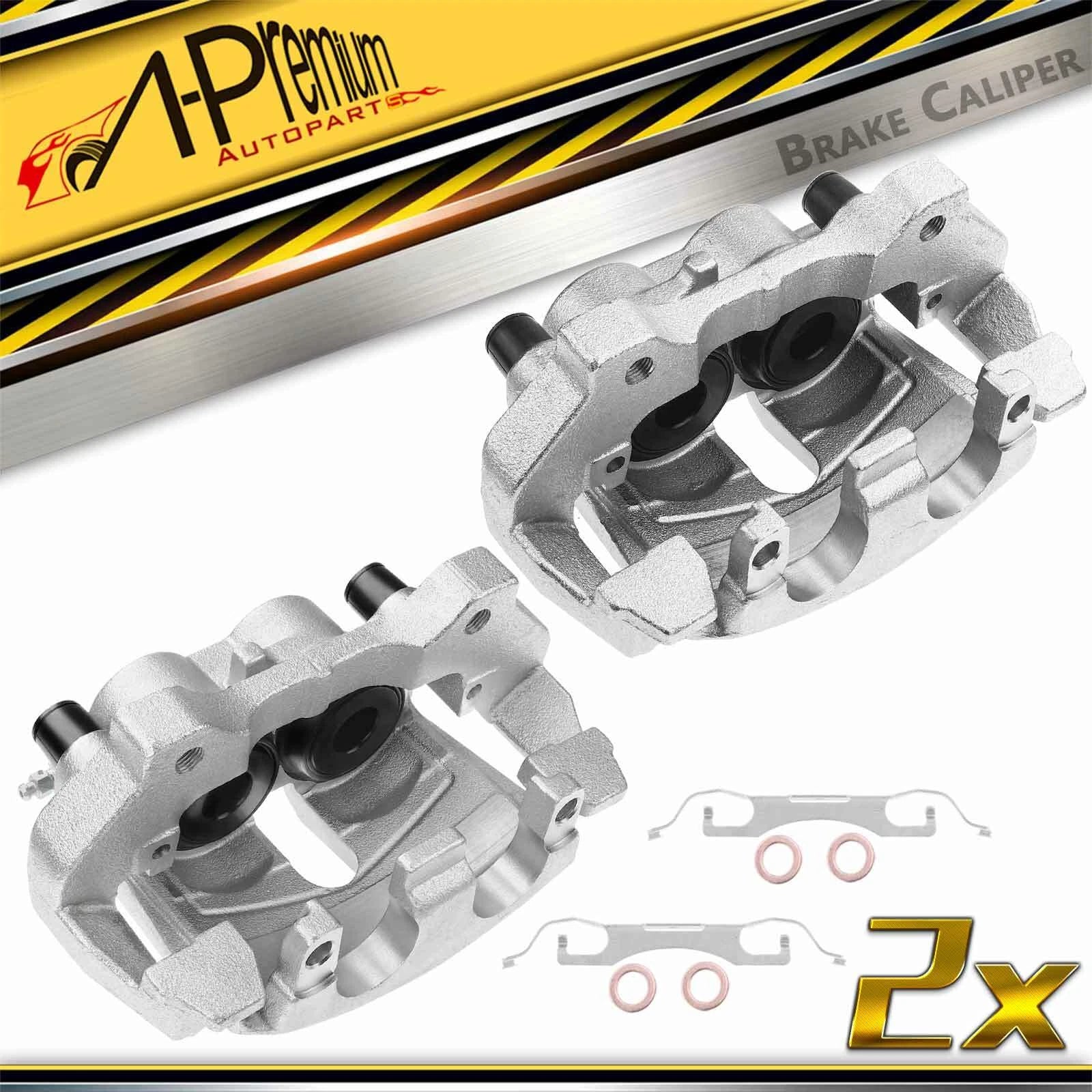 Pair Front Disc Brake Calipers for Jeep Grand Cherokee (1999–2021)
