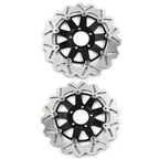 Front Brake Discs Rotors Black for KAWASAKI ZX9R ZX900C ZX12R (1998-2006)