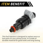 Fuel Injector for Dodge Ram 1500 (1996–1999) No. 53030778, 1 Hole, Black