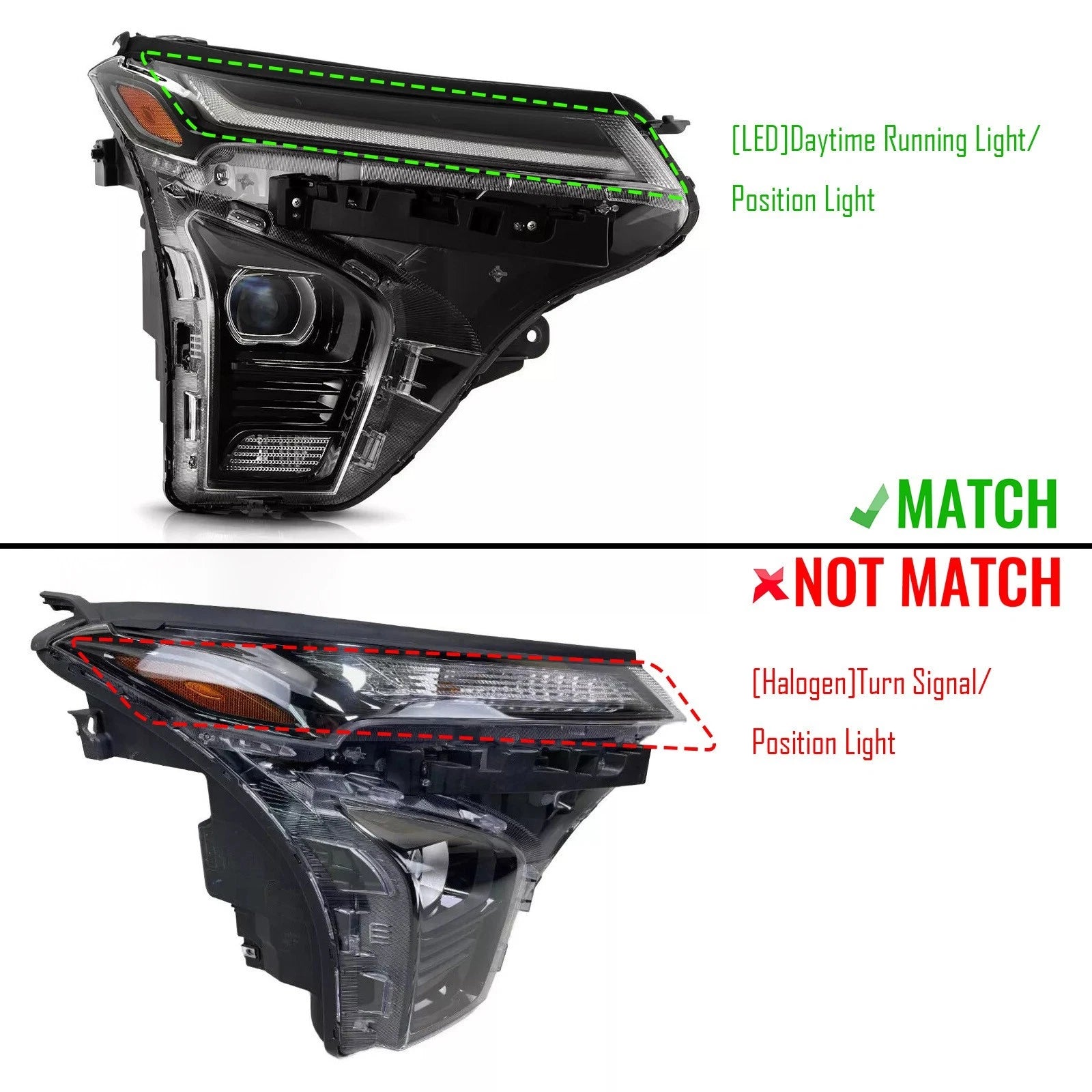 Full LED Headlight Assembly RH for Chevrolet Trax LT/2RS/Activ (2024–2026)