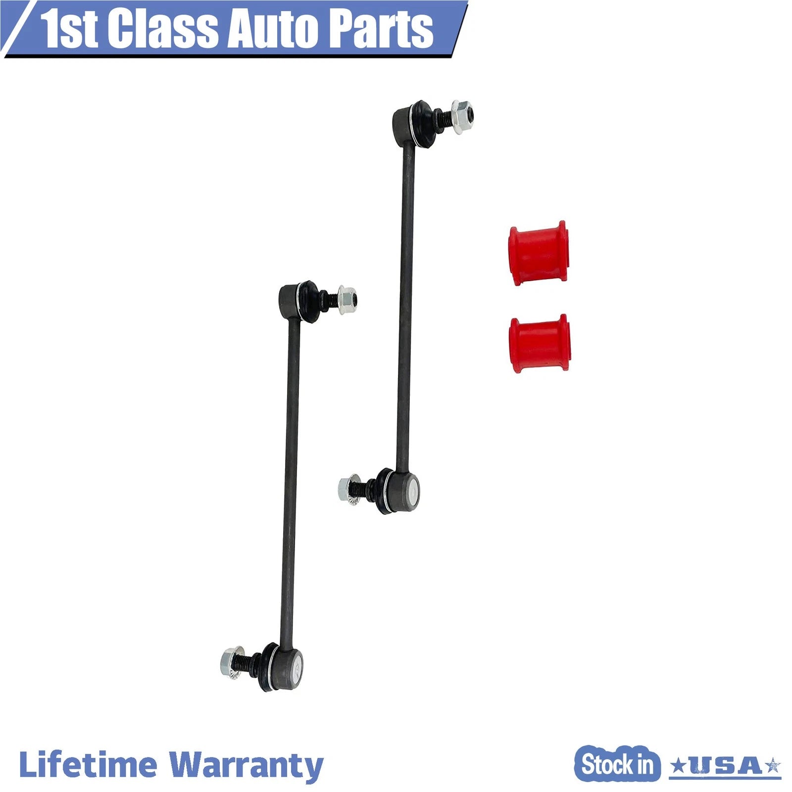 Set of 4 Rear Sway Bar Link Bushings for Pontiac G6 Malibu (2004–2011)