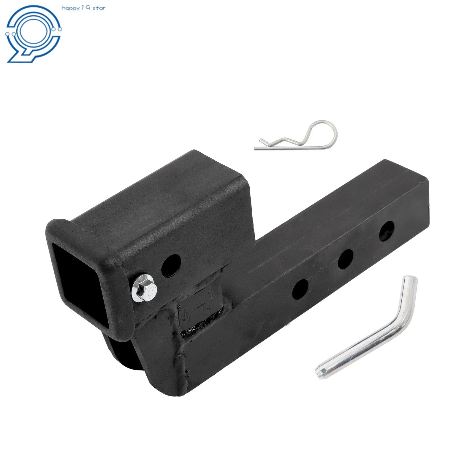 Trailer Hitch Riser for 2 Inch Receivers (7500 lbs, 4 Inch Rise/Drop)