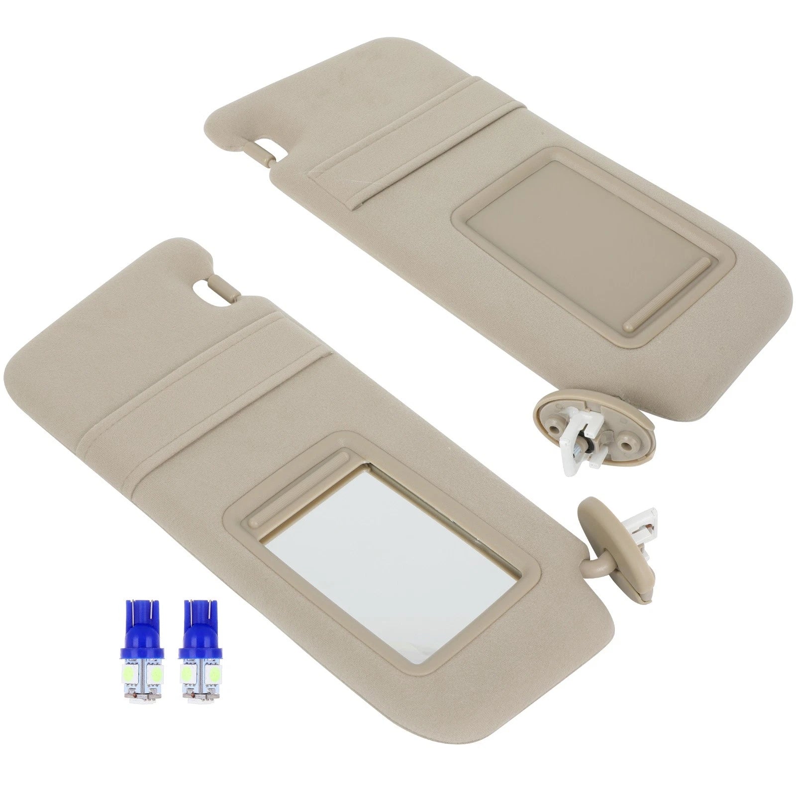 Set of 2 Sun Visors + License Plate Light for Toyota Venza (2009–2016)
