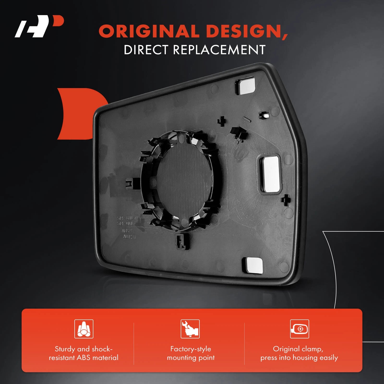 Pair Manual Adjust Mirror Glass for Ford F-150 (2004–2010)
