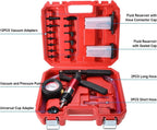 21Pc Vacuum Pressure Pump Tester Kit for Brake Fluid Bleeding Tool