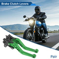Adjustable Short Brake Clutch Levers for BMW R Nine T (2014–2016) Green 1 Pair