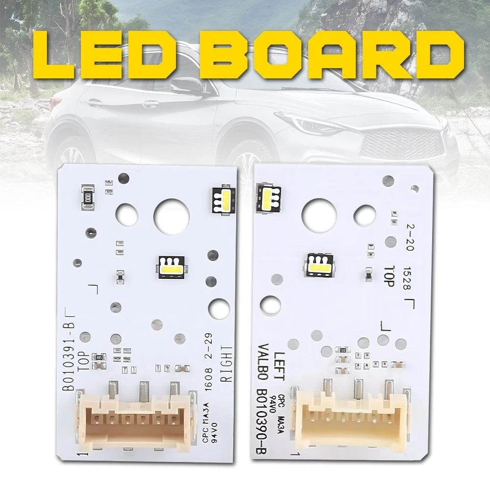 2X LED DRL Board Chip Headlight MDE911805 for Infiniti QX30 (2017–2019)