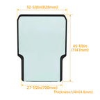 Clear Front Windshield Door Glass for Takeuchi TL8 TL10 TL130 TL150 (#0880865301)