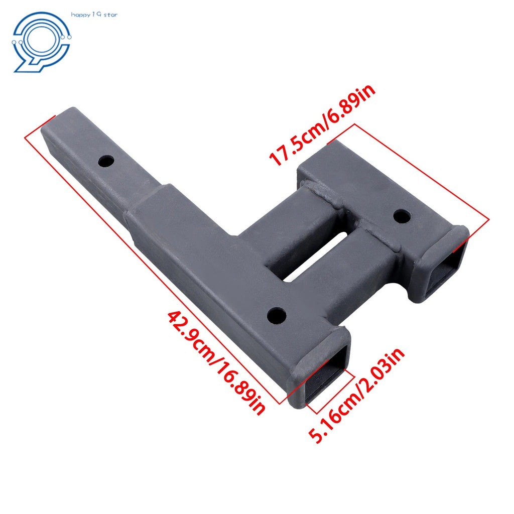 Dual 2" Trailer Hitch Receiver Adapter for Truck (4000LB)