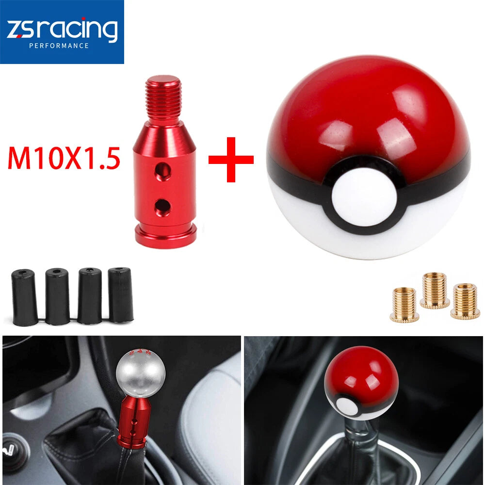 Shift Knob with 3 Adapters for Manual Transmission