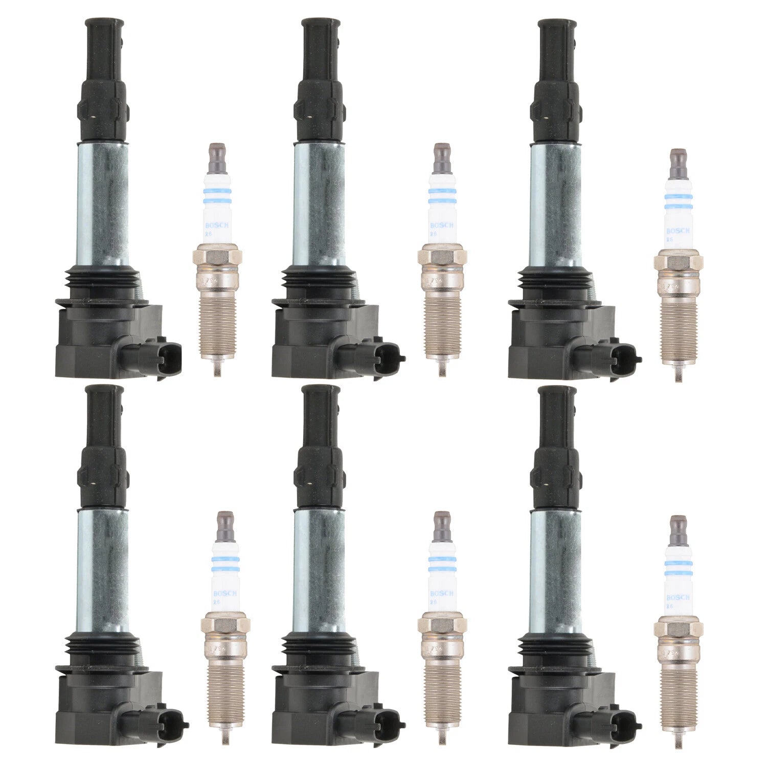 Set of 6 Ignition Coils for Cadillac CTS STS & Saab 9-3 (2003–2011)