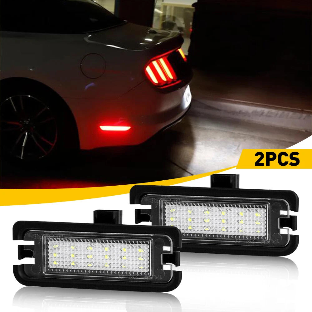 White LED License Plate Light for Ford Mustang (2015–2021)