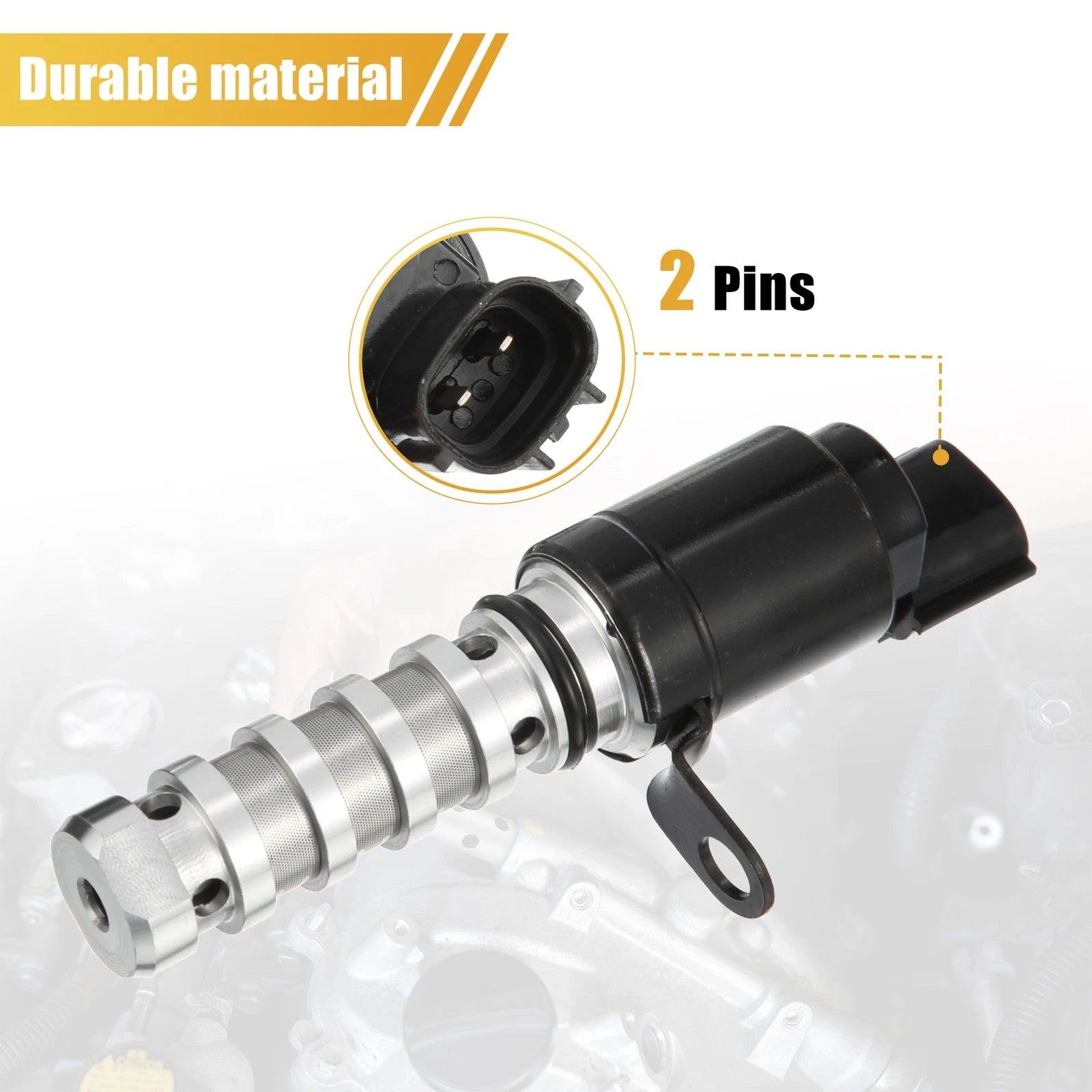 2X Engine Variable Timing Oil Solenoid 24355-2B700 for Hyundai Accent (2010–2017)