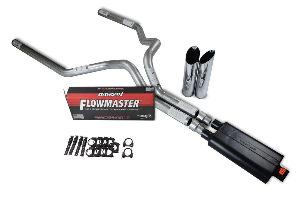 Dual Exhaust Kit for Chevy GMC 1500 Truck (1999–2006) Flowmaster 50 Series