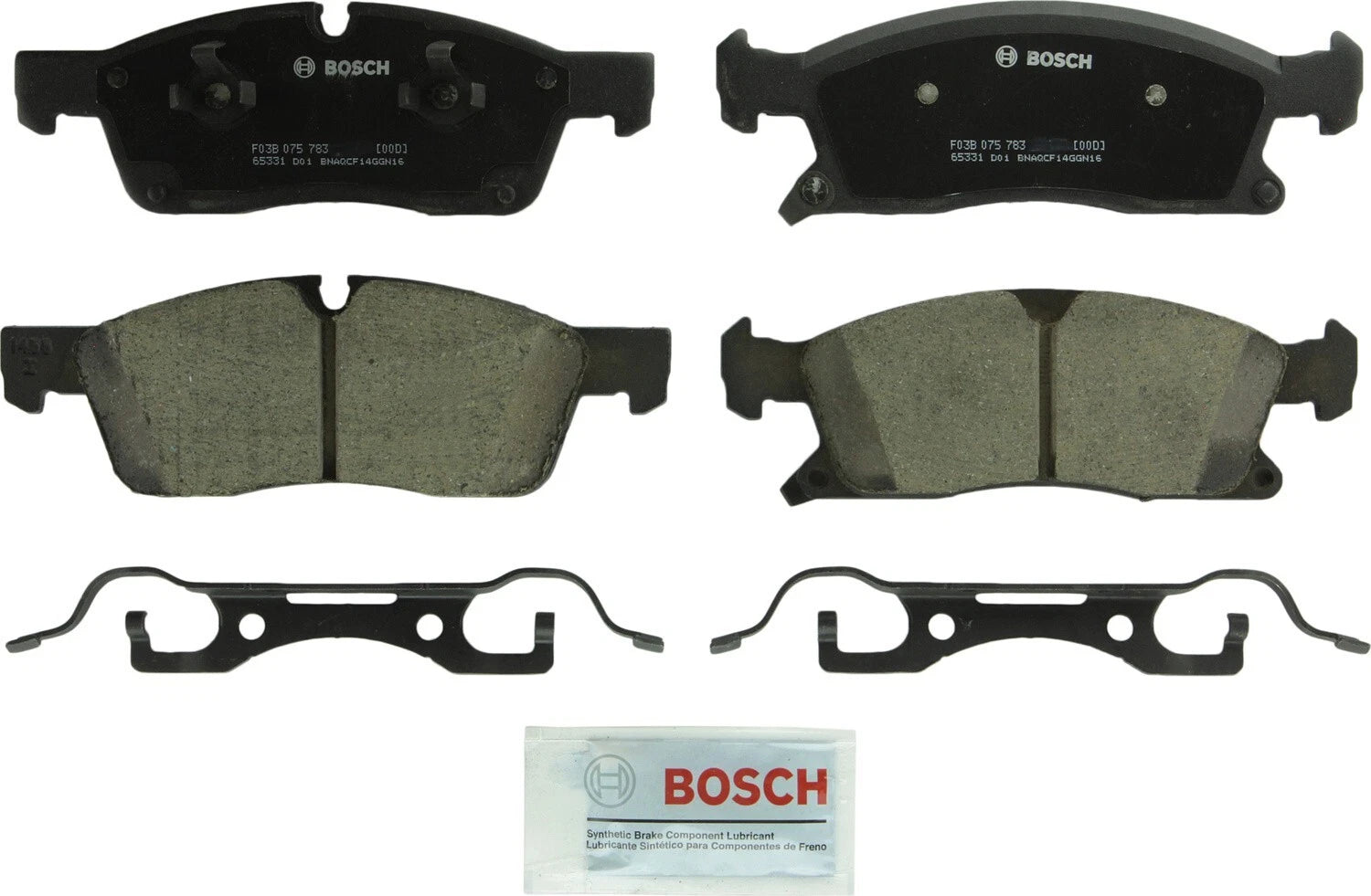 Front Brake Kit with Drilled 350mm Rotors & Bosch Ceramic Pads for Dodge Jeep