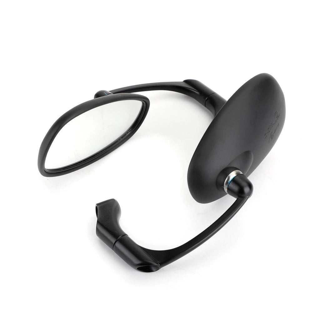 Pair of M8 M10 Retro L-Bar Rearview Mirrors for Cafe Racer Bobber