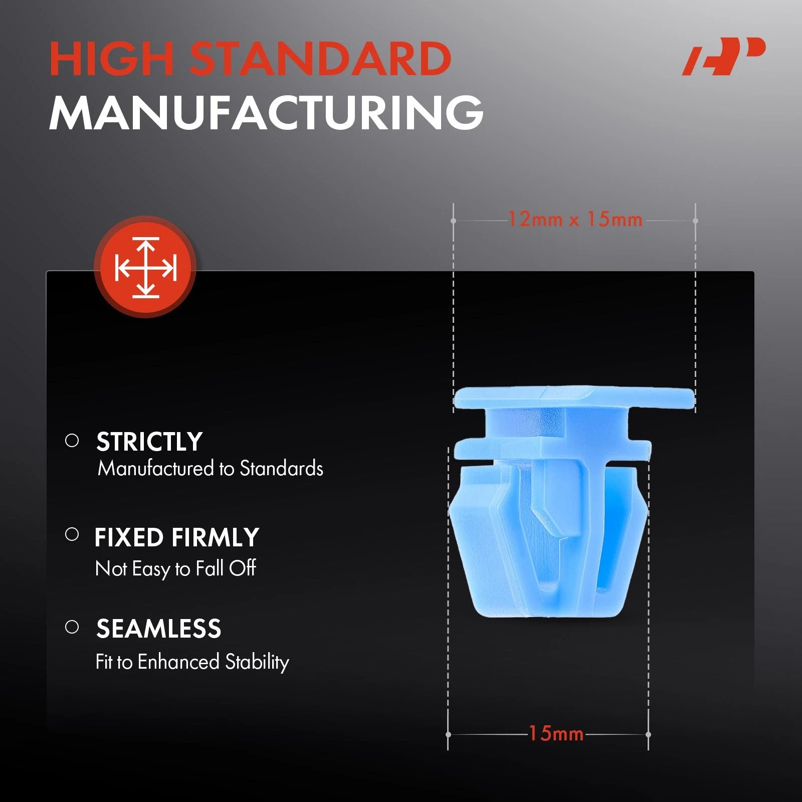 50x Nylon Bumper to Body Moulding Retainer Clips for Honda Accord