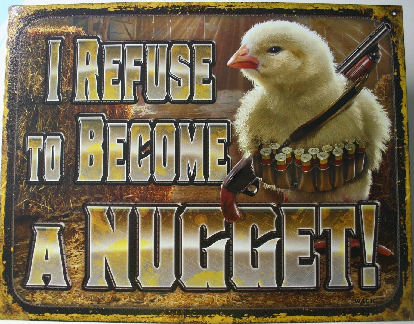 Tin Metal Sign for Chick Chicken Home Shop (2212)
