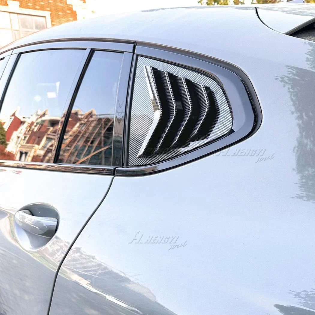 Carbon Style Rear Window Louver Vent Cover for BMW X4 (2018–2024)