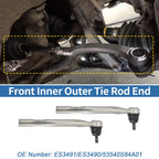 2X Front Outer Tie Rod End Links for Acura CL TL (No. ES3491/ES3490/53540S84A01)