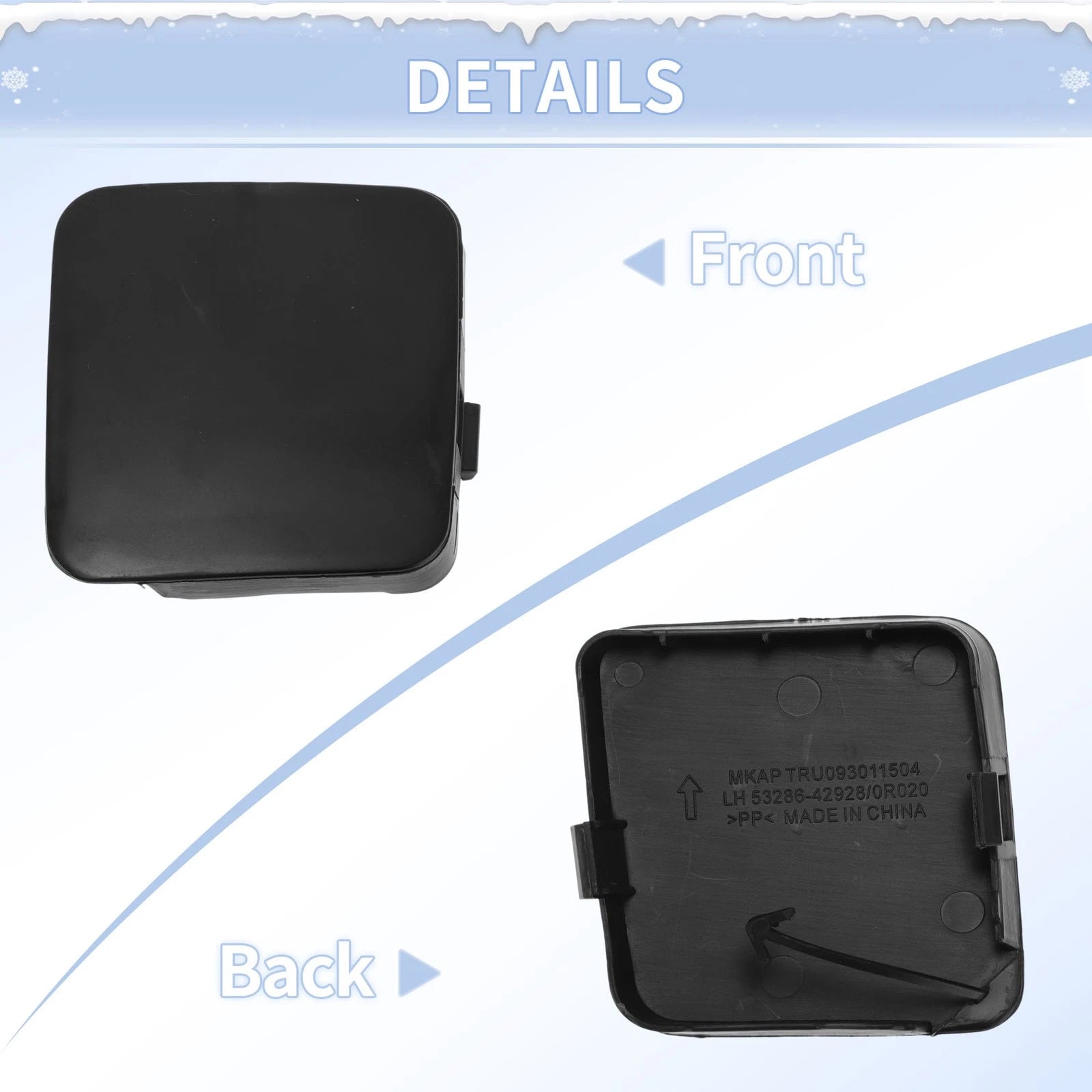Tow Hook Cover Cap for Toyota RAV4 (2019–2025) No. 5243842901