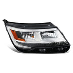 LED DRL Headlight Right Passenger Side for Ford Explorer (2016–2018) Chrome