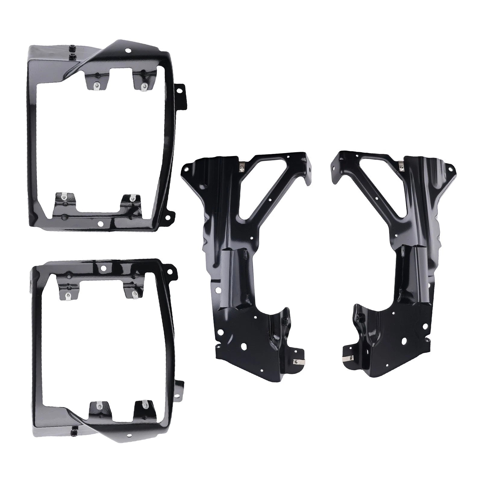 Set of 2 Front Bumper Brackets for Chevrolet Silverado 1500 (2016–2018)