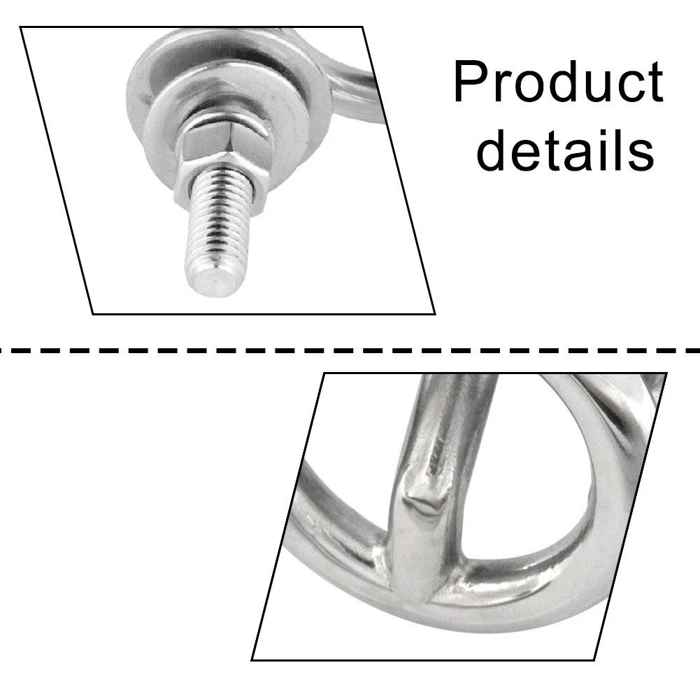 62mm Stainless Steel Wakeboard Ring for Marine Boat Tow Rope (316 SS)