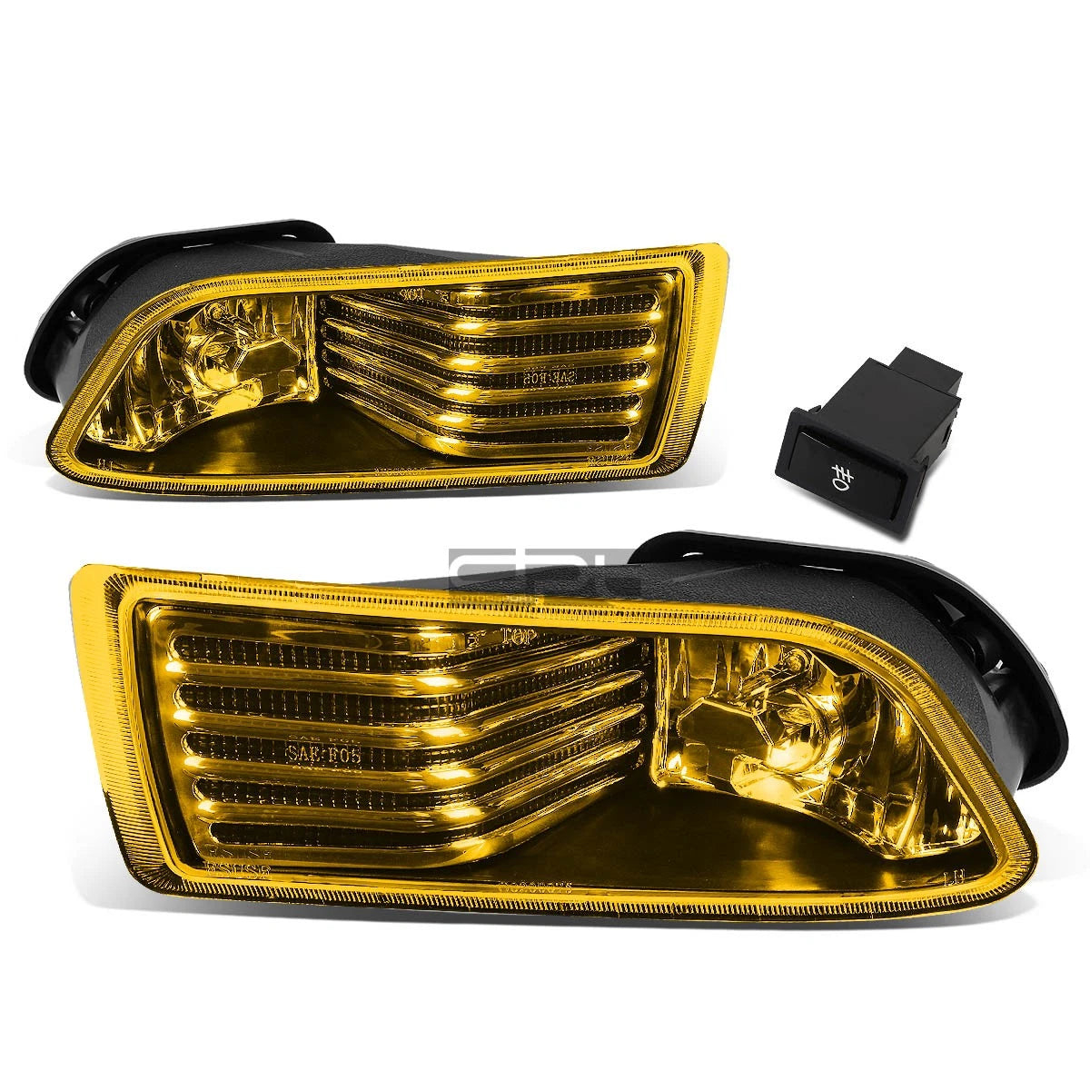 Fog Lights for Scion TC (2005–2010) OE Rh+Lh Amber Lens Black with Switch