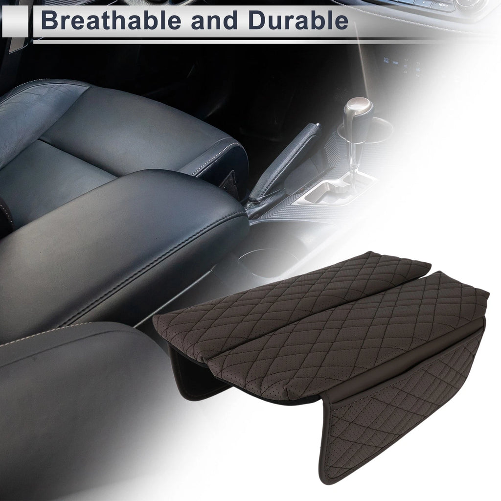 Center Console Cover with Storage Bag for BMW X5 (2014–2018) Deep Brown