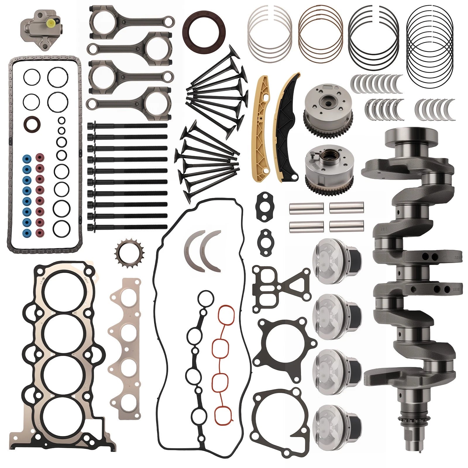 Engine Rebuild Overhaul Kit 23110-2B610 for Hyundai Kia Soul (2012–2019)