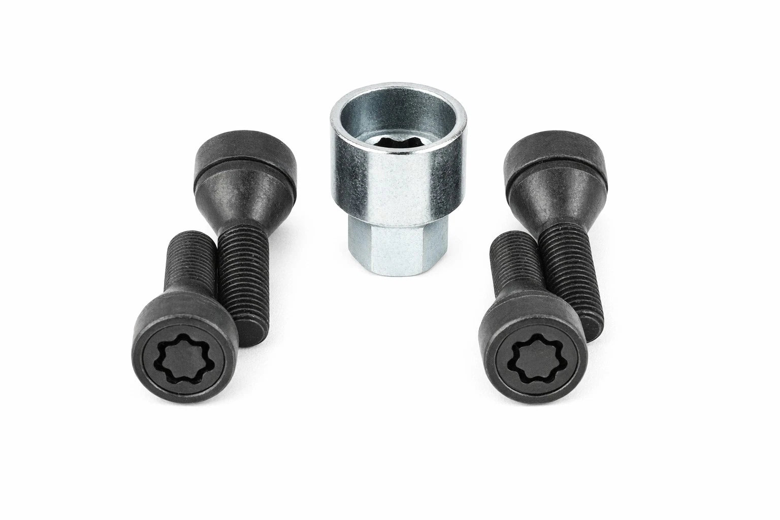 Set of 4 Wheel Locks for BMW M3, Mini Cooper, 325i, M5, Z4 (OEM 36132453959)
