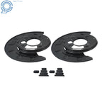 2X Rear Side Brake Dust Shield for Chevy Silverado 2500 HD GMC Sierra 3500 HD