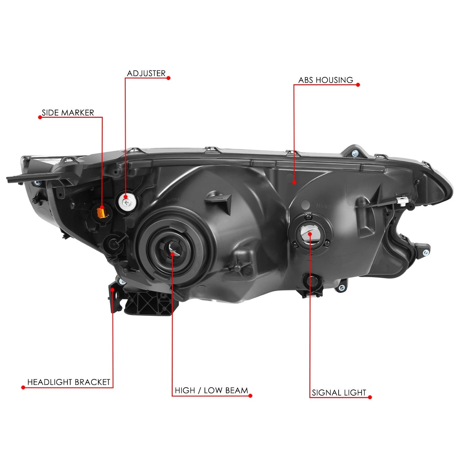 Left Driver Side Headlight Lamp for Honda CR-V (2012–2014) OE Style