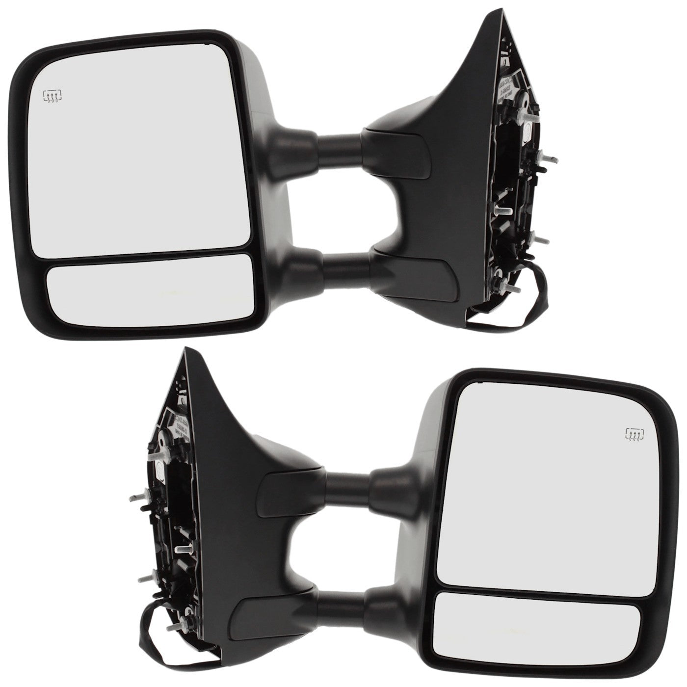 Set of 2 Heated Towing Mirrors for Driver & Passenger Side