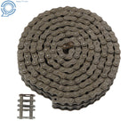 50-2R 5/8 Pitch Duplex Roller Chain for Various Applications (10FT, 2 Master Links)