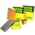 2X Mann Oil Air Carbon Cabin Filter Service Kit for BMW E39 M5 (1995–2003)