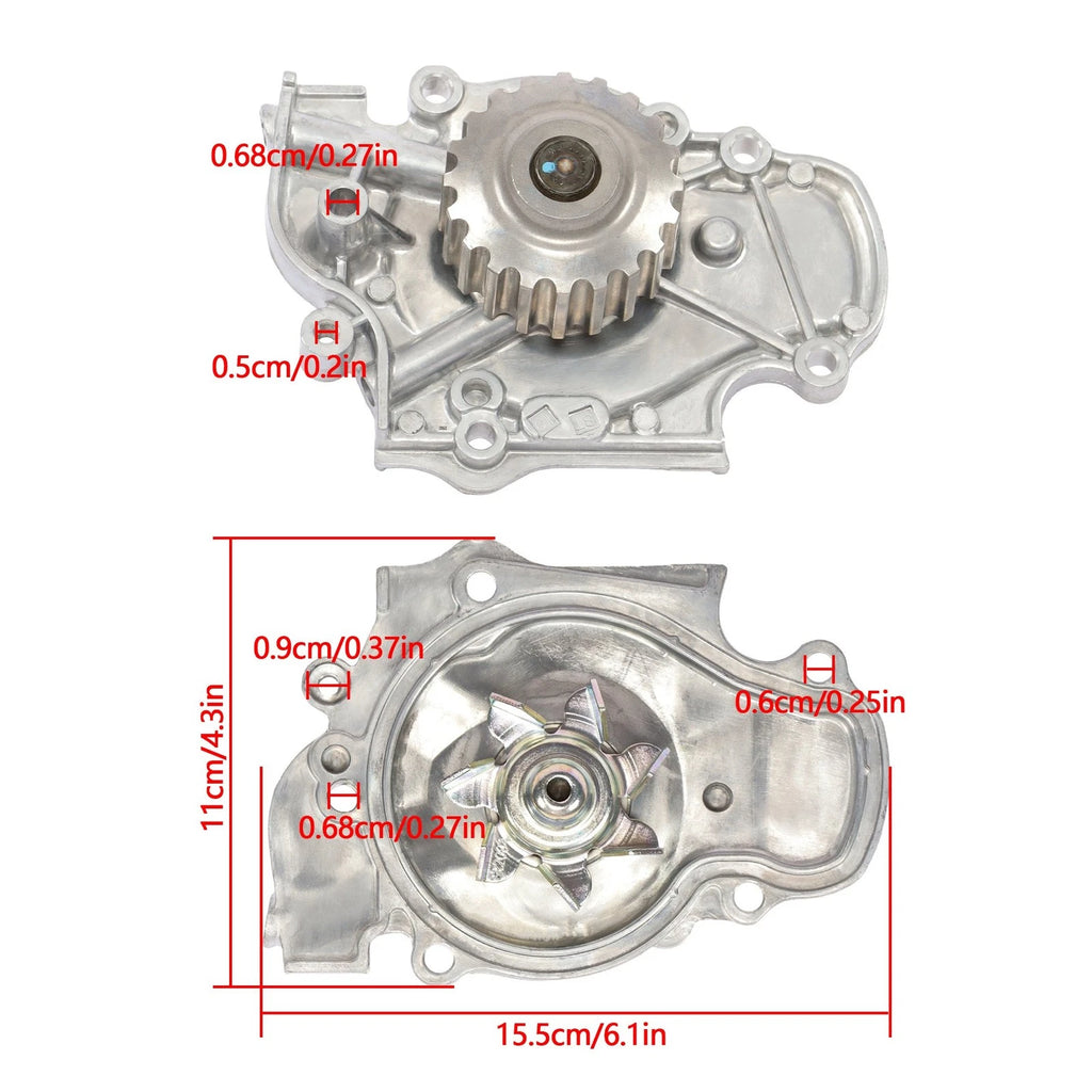 Timing Belt Water Pump Kit for Honda Accord Acura CL (1994–2002) 2.2L 2.3L L4 SOHC