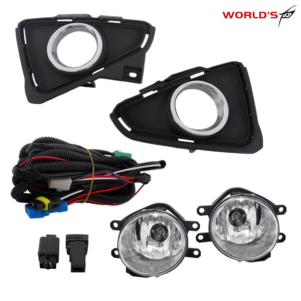 Set of 2 Front Bumper Fog Lights for Toyota RAV4 (2016–2018)