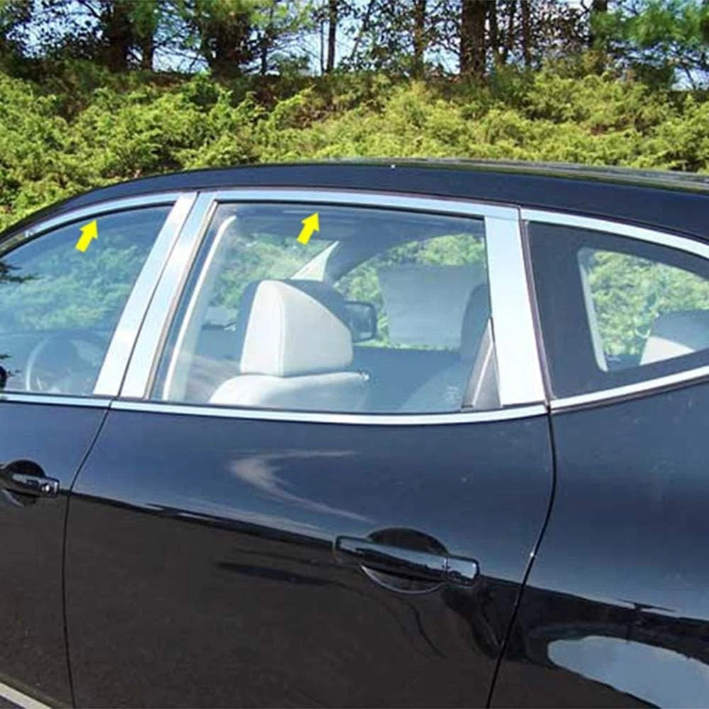 Luxury Stainless Window Trim Kit for 2008–2013 Nissan Rogue