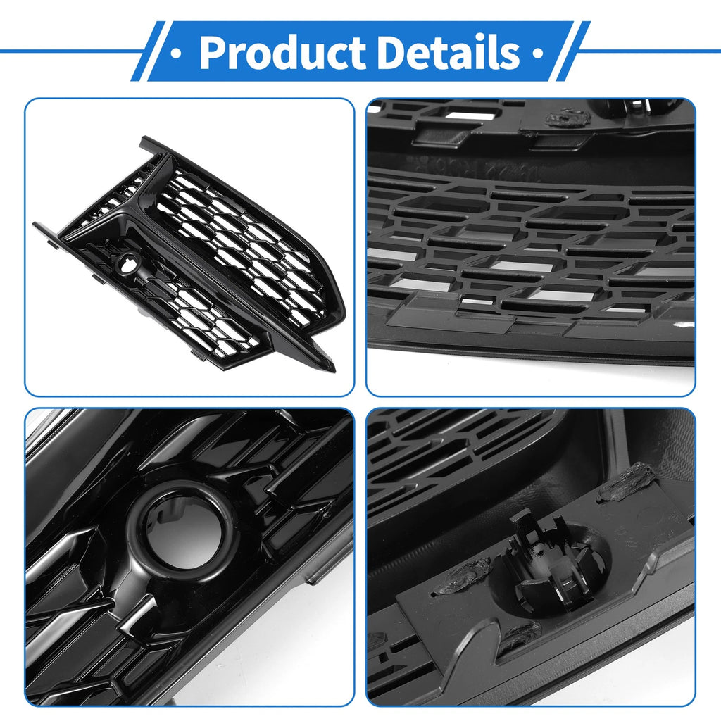 1 Pair Fog Light Grills for Audi A6 (2005–2011) No. 4K0807151A
