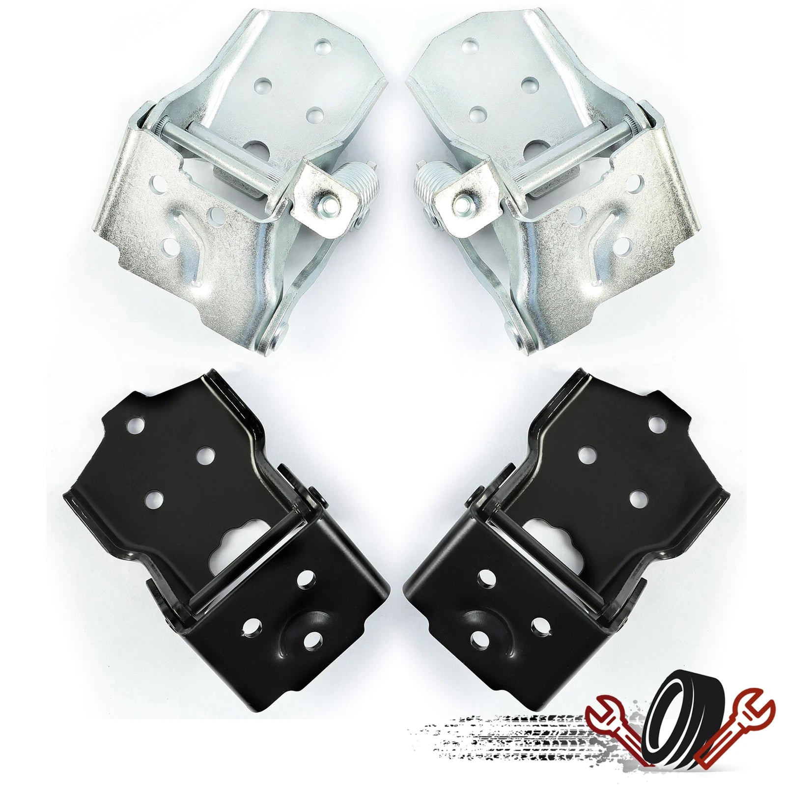 Set of 4 Upper and Lower Door Hinges for Camaro Firebird (1970–1981)