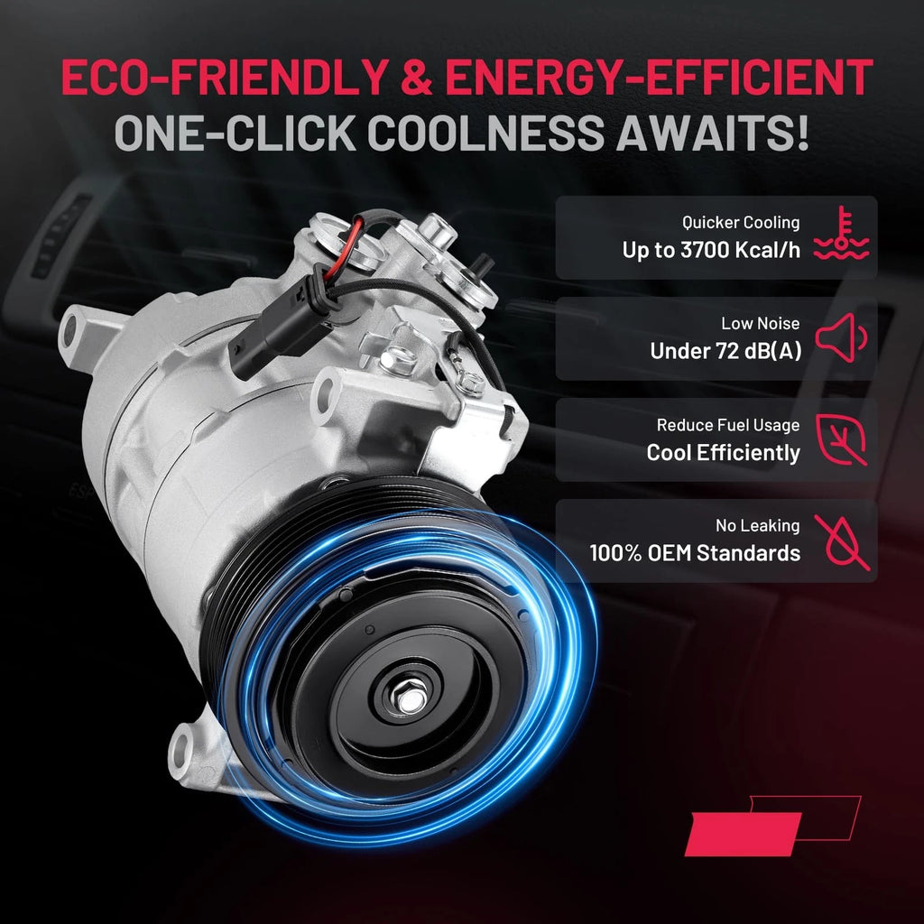 AC Compressor for Mercedes-Benz C350e (2018), C43 AMG (2017–2021), GLC43 AMG