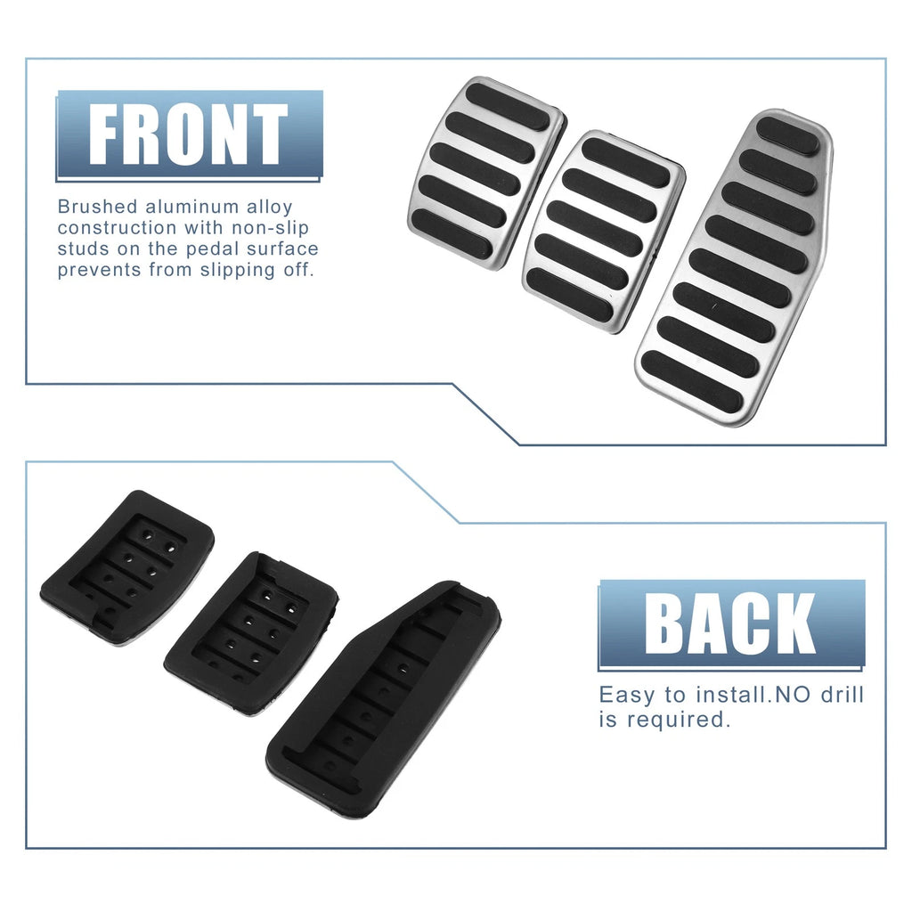 Set of 2 Accelerator and Brake Pedal Covers for Suzuki 