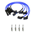 NGK 7mm Wire Set 4 Spark Plug Kit for Ford Aspire (1994–1997)