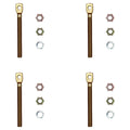 Set of 4 Snow Plow Trip Spring Eye Bolts with Nuts 5/8" X 6" for Meyer 09124