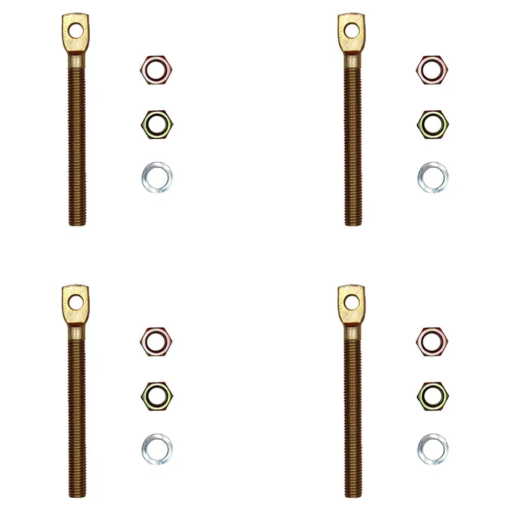 Set of 4 Snow Plow Trip Spring Eye Bolts with Nuts 5/8" X 6" for Meyer 09124