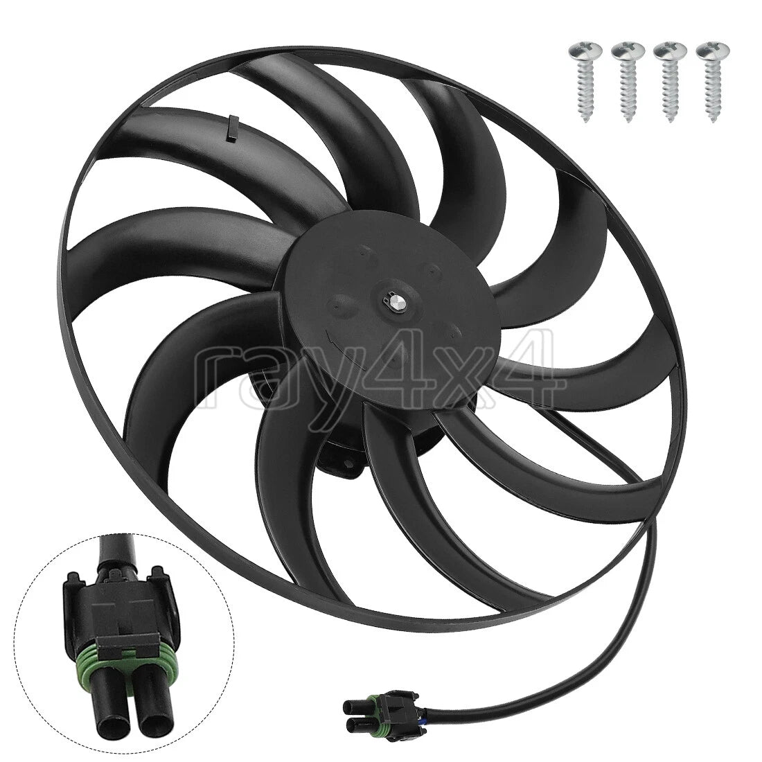 Radiator Cooling Fan 2412447 for Polaris RZR XP 1000 / RZR XP 4 1000 (2014–2023)